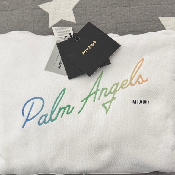 Brand New Heavyweight Palm Angels ‘Miami’ Hoodie w/Embroidered Logo Size Large